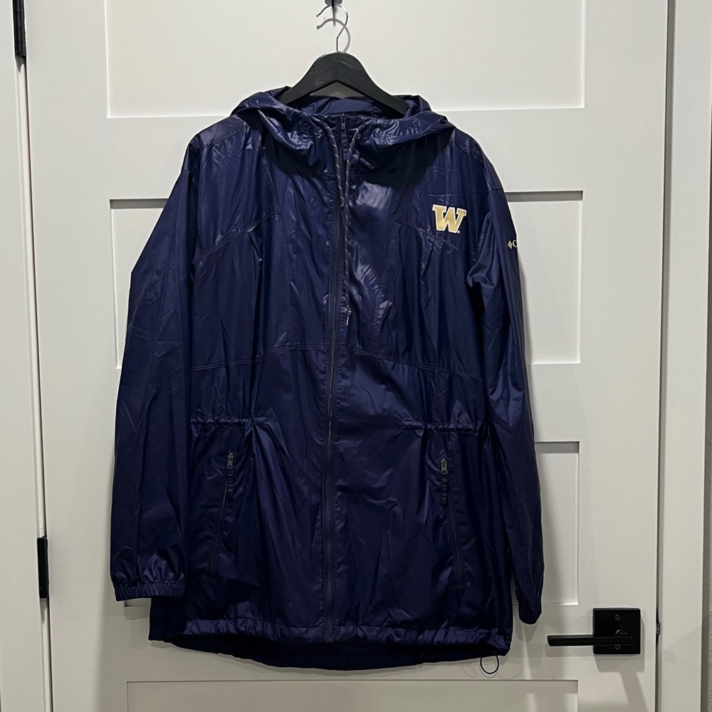 Columbia - UW Husky Purple Waterproof Windbreaker Jacket - Women’s Large